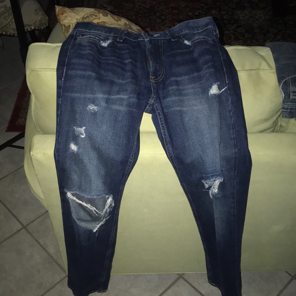 Ripped Hollister Skinny Jeans